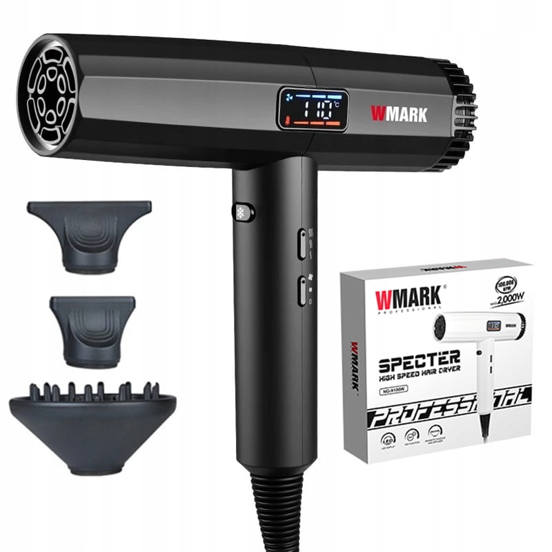 WMARK NG-9106B Suszarka do włosów silnik cyfrowy BLDC 2000w 110000 obr/min